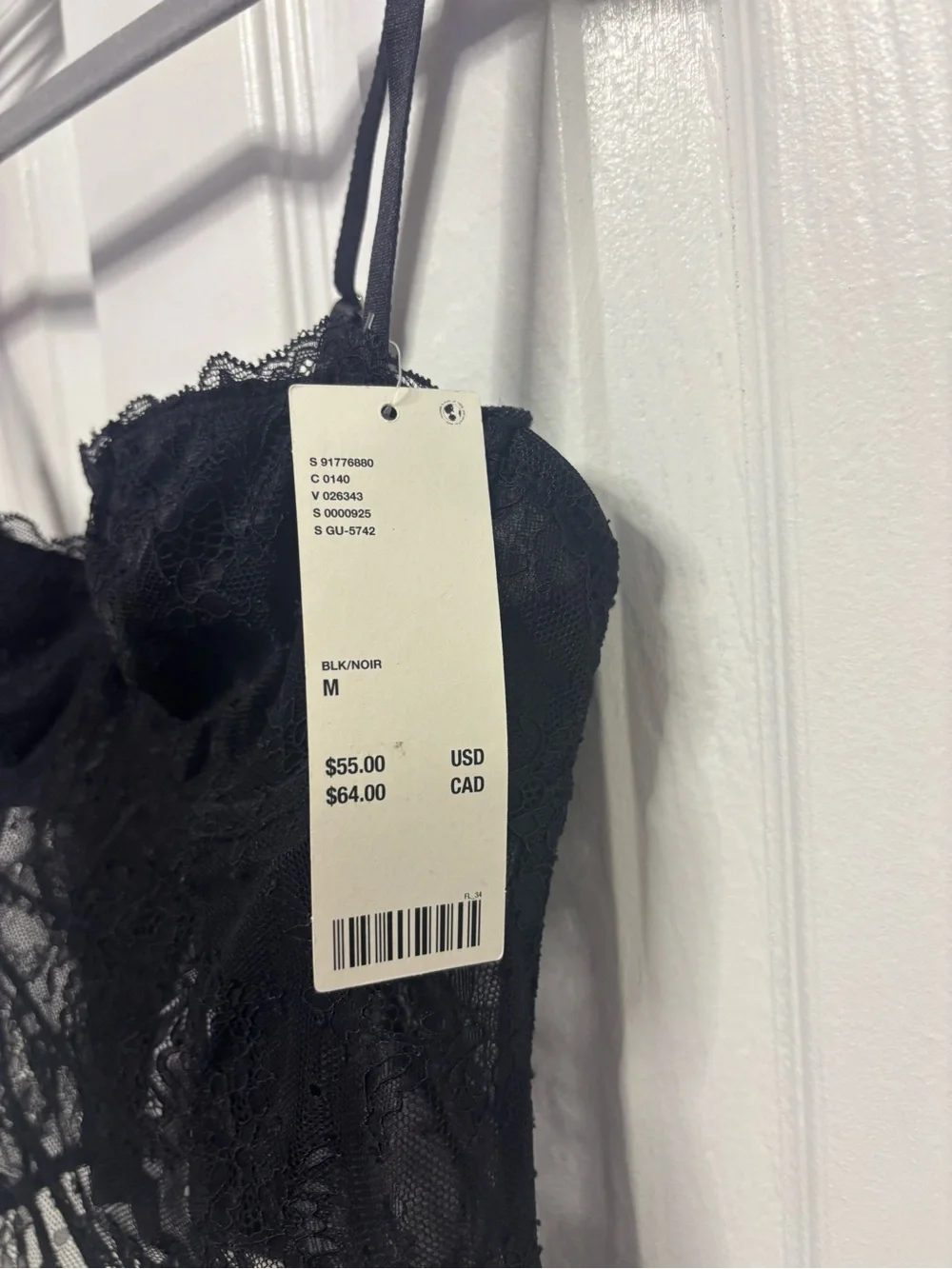 Urban Outfitters Black Lace Top